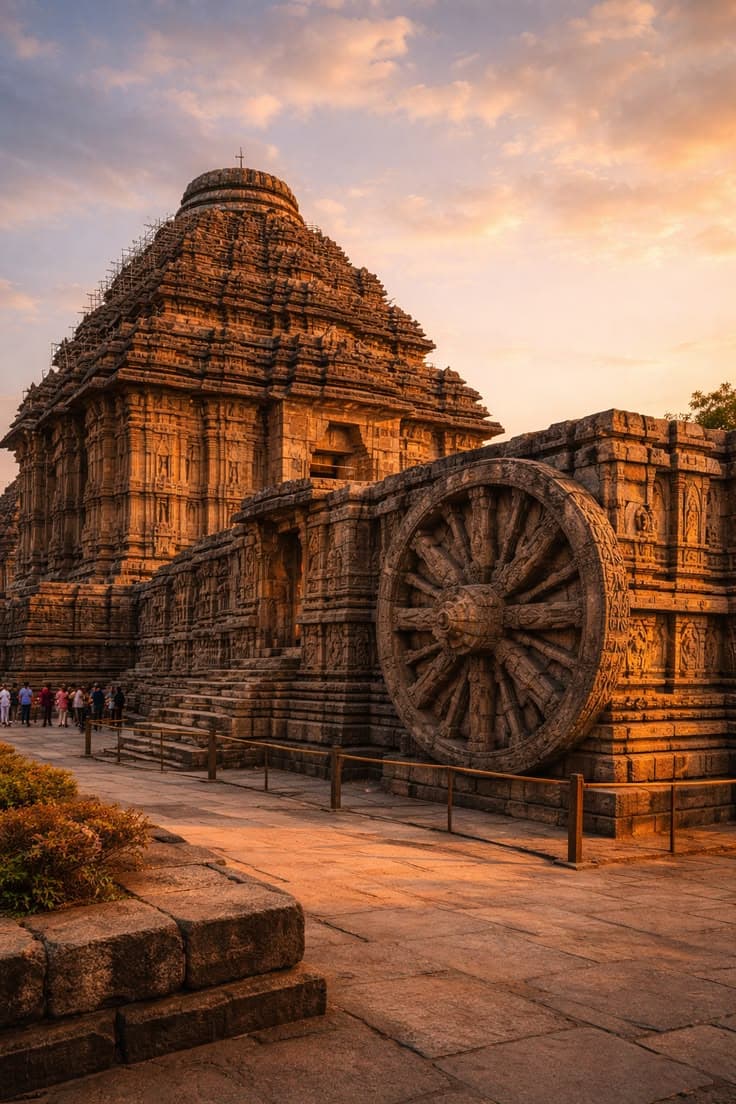 Stone wheel of the Konark Sun Temple chariot
